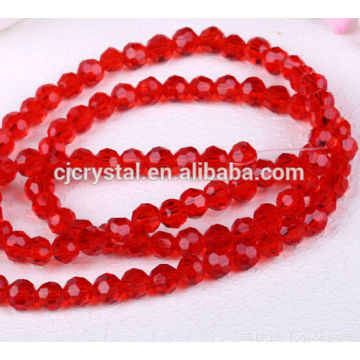 4mm siam color fashion hollow glass seed beads wholesale